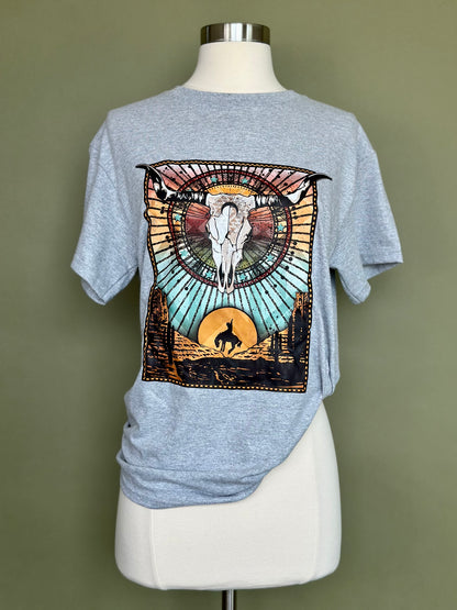 Desert Bull Skull Tee