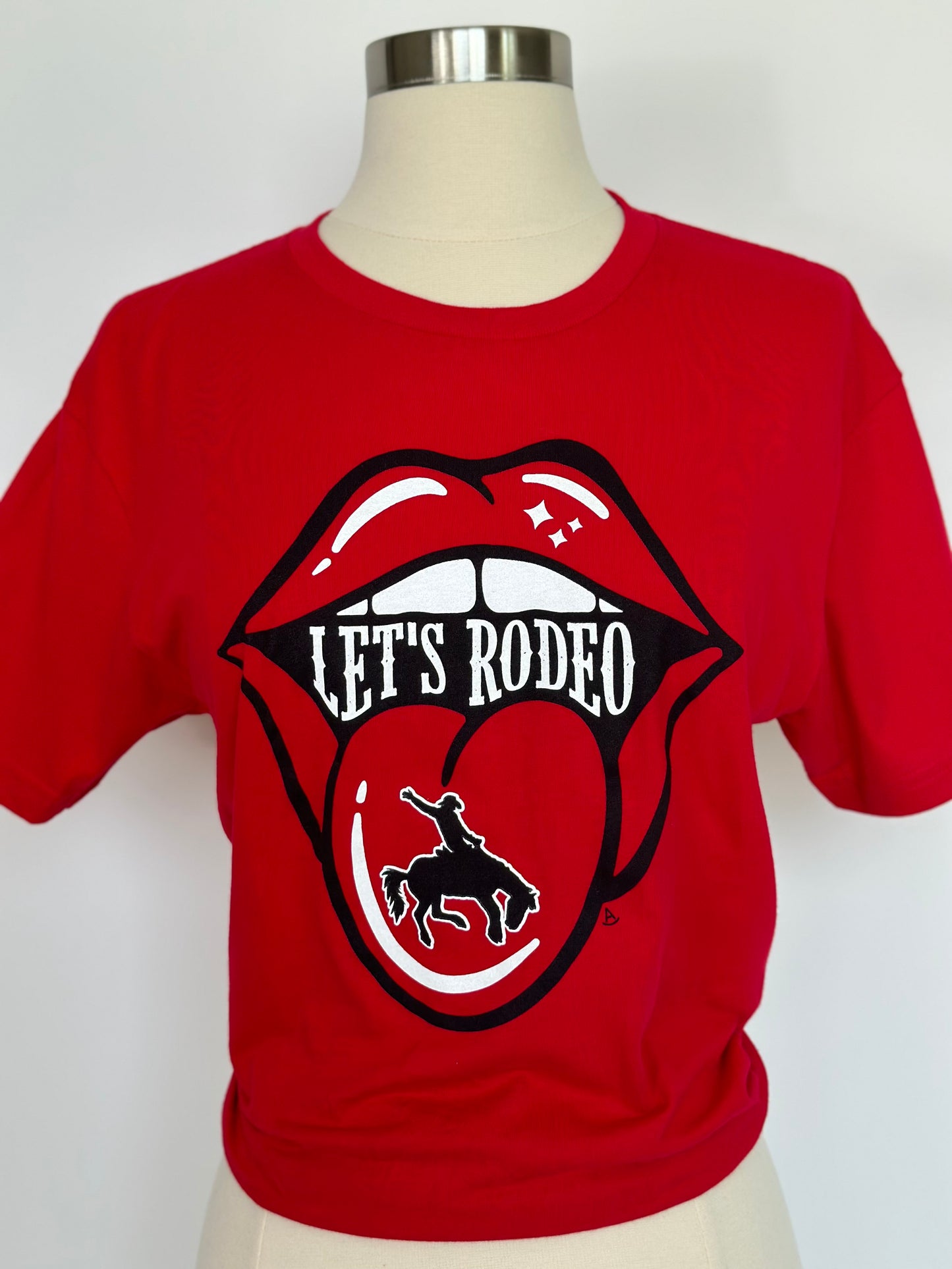 Let's Rodeo Red Lips Tee