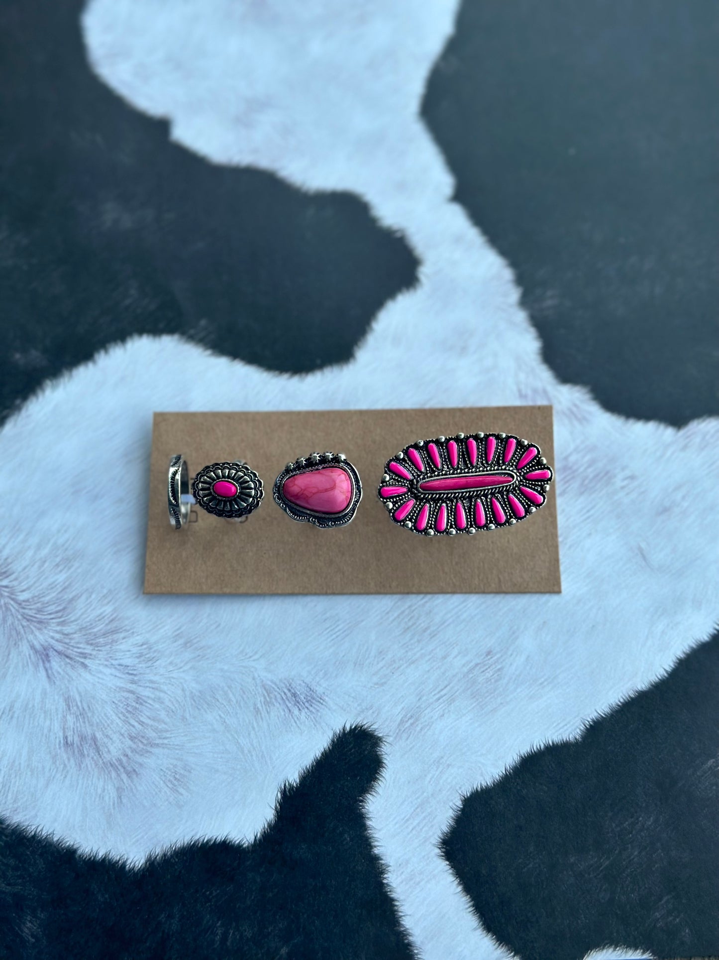 Fuchsia Ring 4 Piece Set