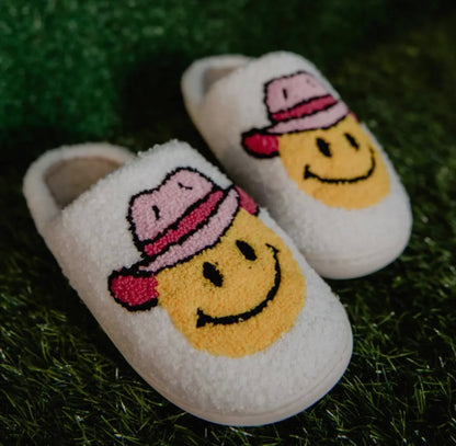 Pink Cowgirl Western Hat Slippers