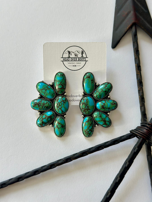 Turquoise Trap Earring
