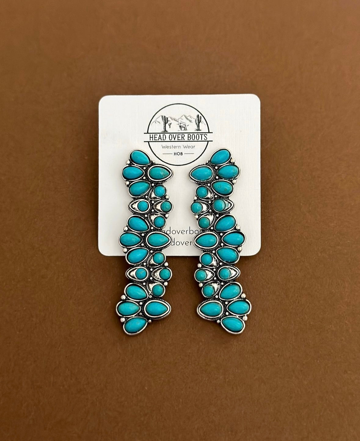 Turquoise Cascade Earrings