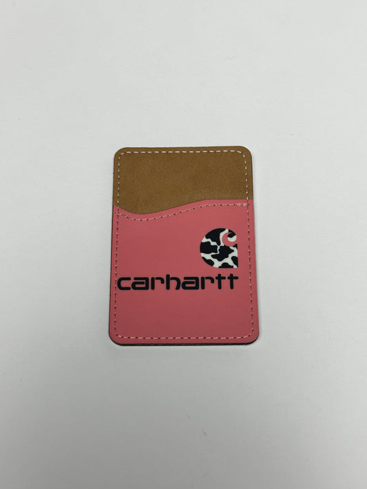 PINK CARHARTT CARD HOLDER 