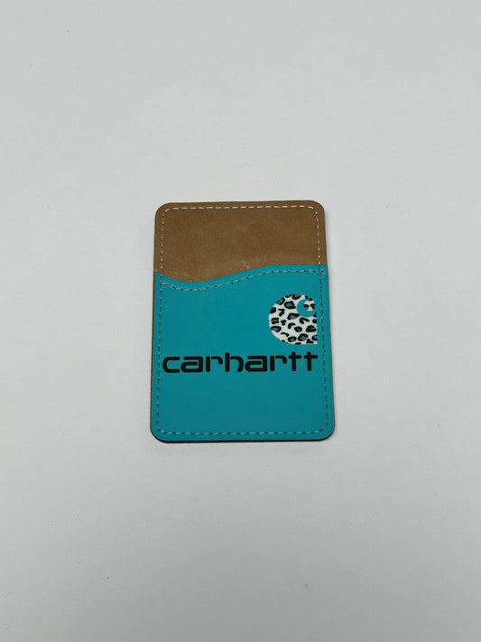 TURQUOISE CARHARTT CARD HOLDER